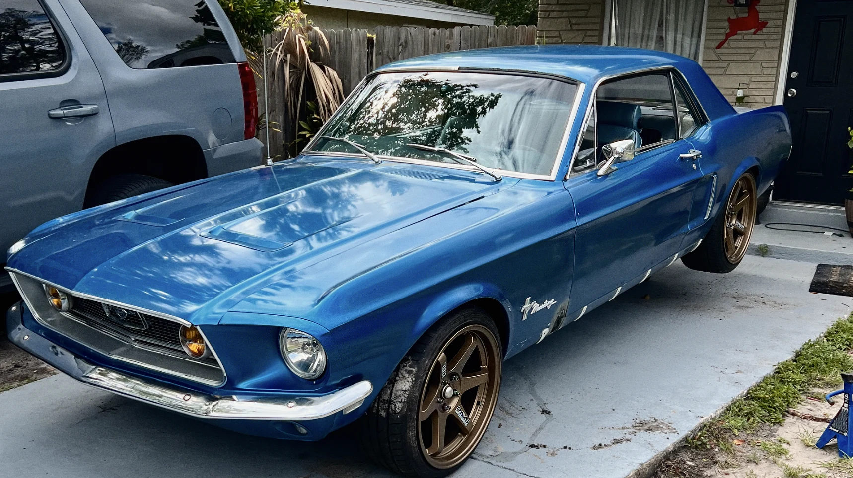 1968 Ford Mustang Coupe with Shelby Drop and Volk Racing TE37 ("19/10 ET35)