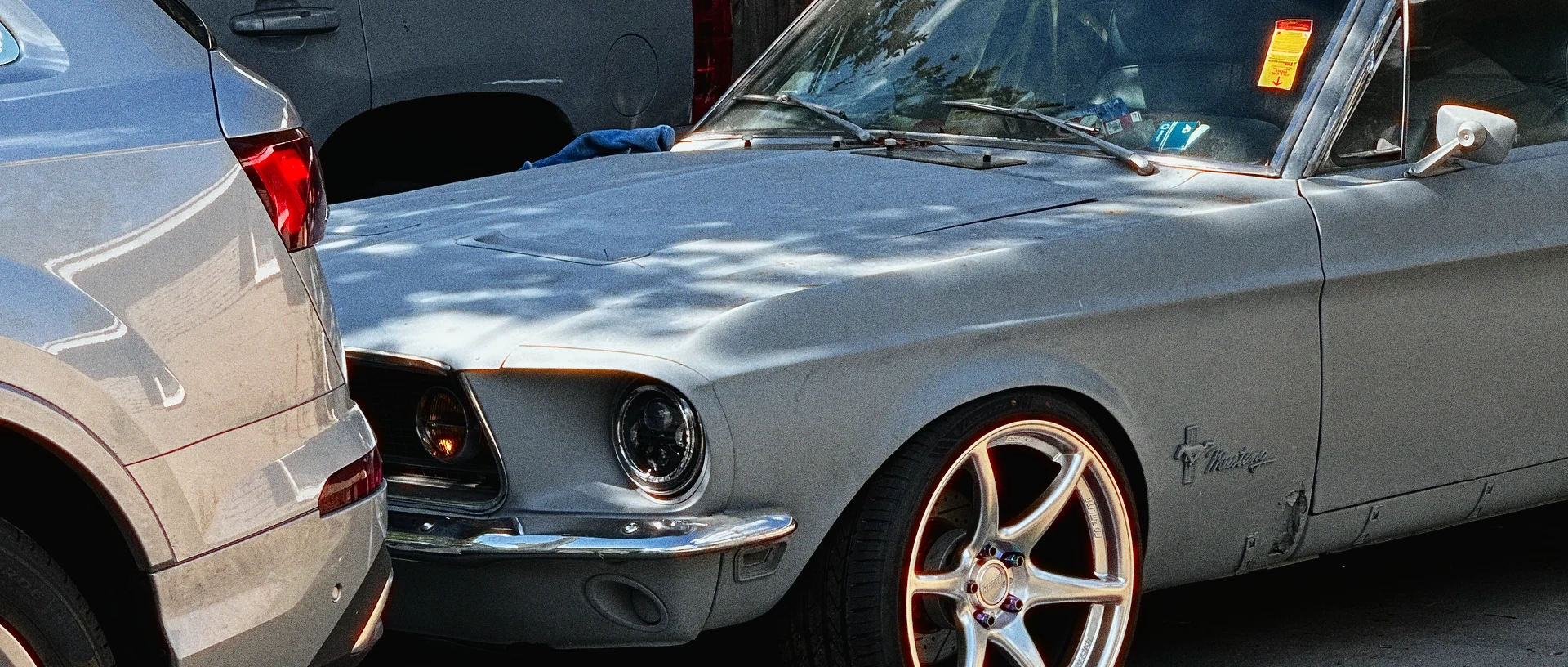 1968 Ford Mustang Shelby Drop Kansei Tandem 19 ET +16 Eibach 30mm Spacers